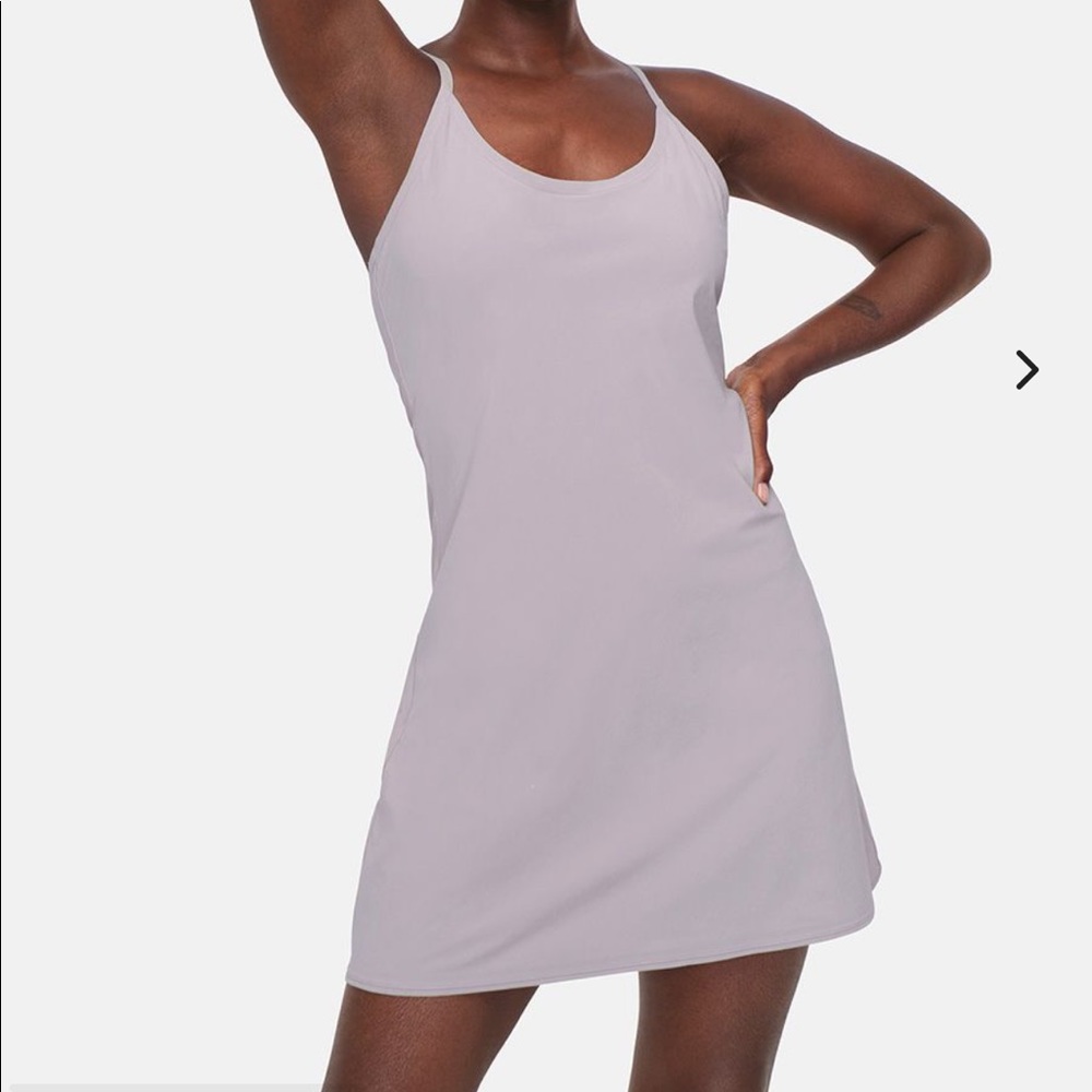 Outdoor Voices exercise dress Earl Grey